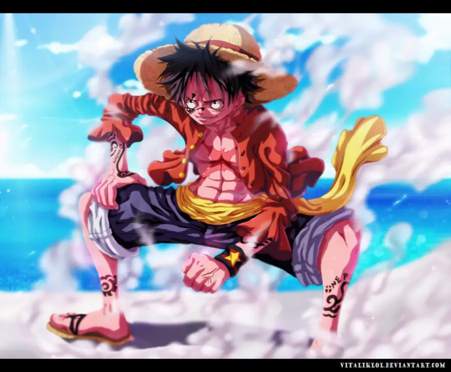 Luffy menggunakan Gear Second