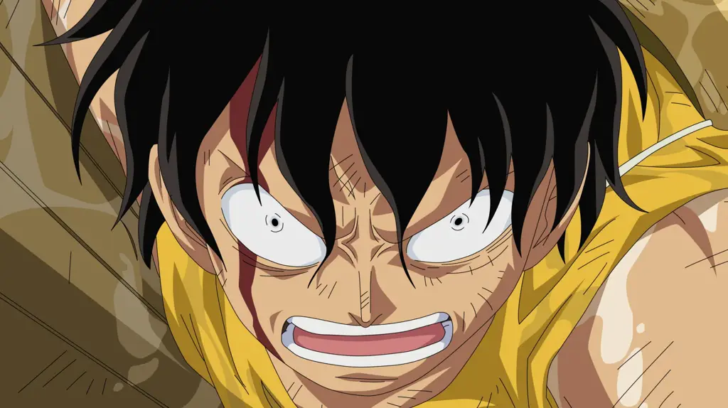 Luffy berjuang keras di Marineford