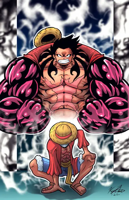 Gambar Luffy One Piece Gear Fourth