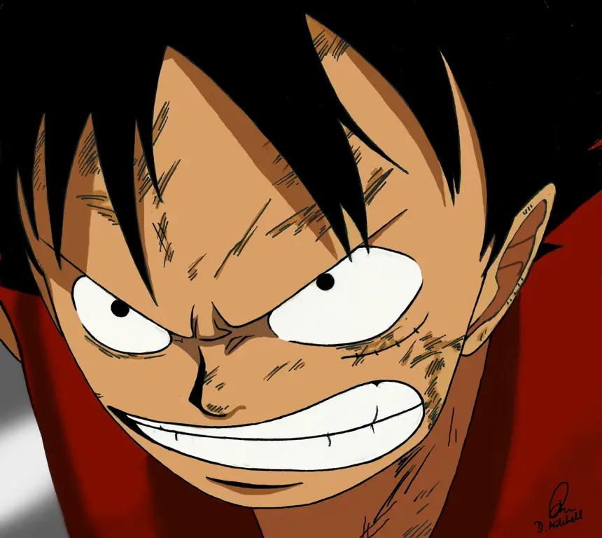 Luffy, Kapten dari Topi Jerami Gambar Luffy dari One Piece