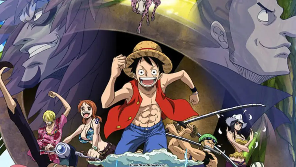 Gambar Luffy di Skypiea