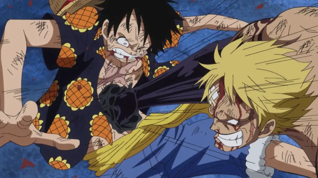 Adegan pertarungan Luffy di One Piece episode 365