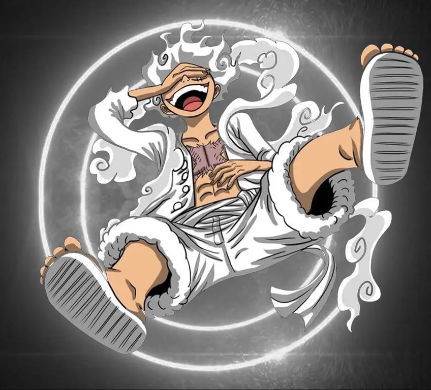 Luffy dalam Gear 5 di One Piece