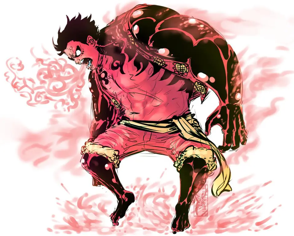 Luffy dalam Gear Fourth