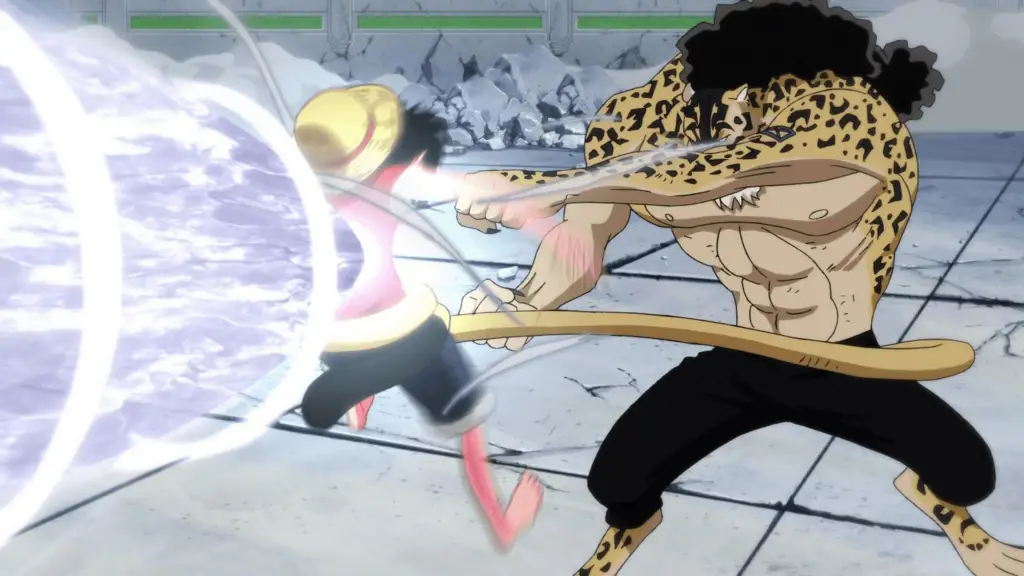 Luffy dalam aksi di One Piece Episode 1068