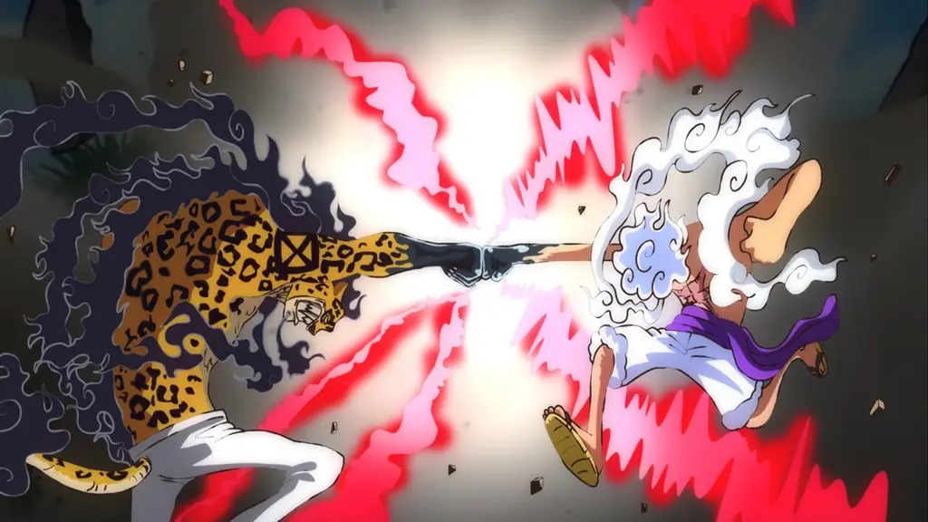 Luffy menggunakan Gear Second untuk melawan Lucci