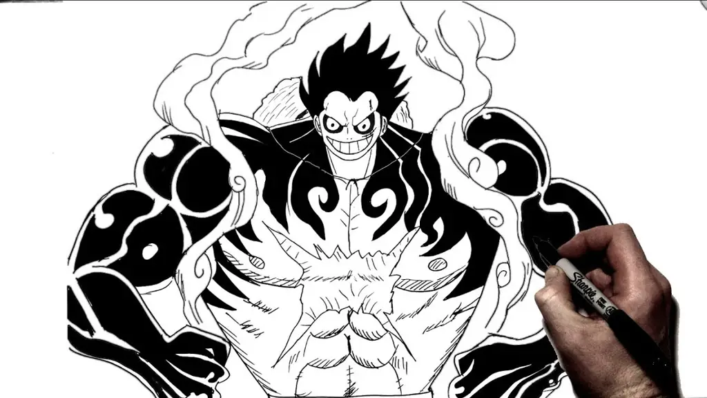 Luffy marah dalam Gear Fourth