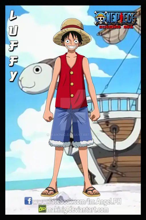 Luffy di episode pertama One Piece