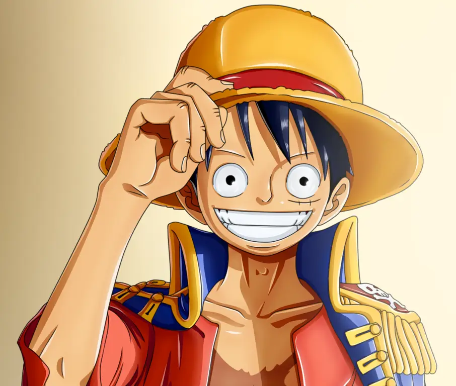 Gambar Monkey D Luffy, karakter utama One Piece