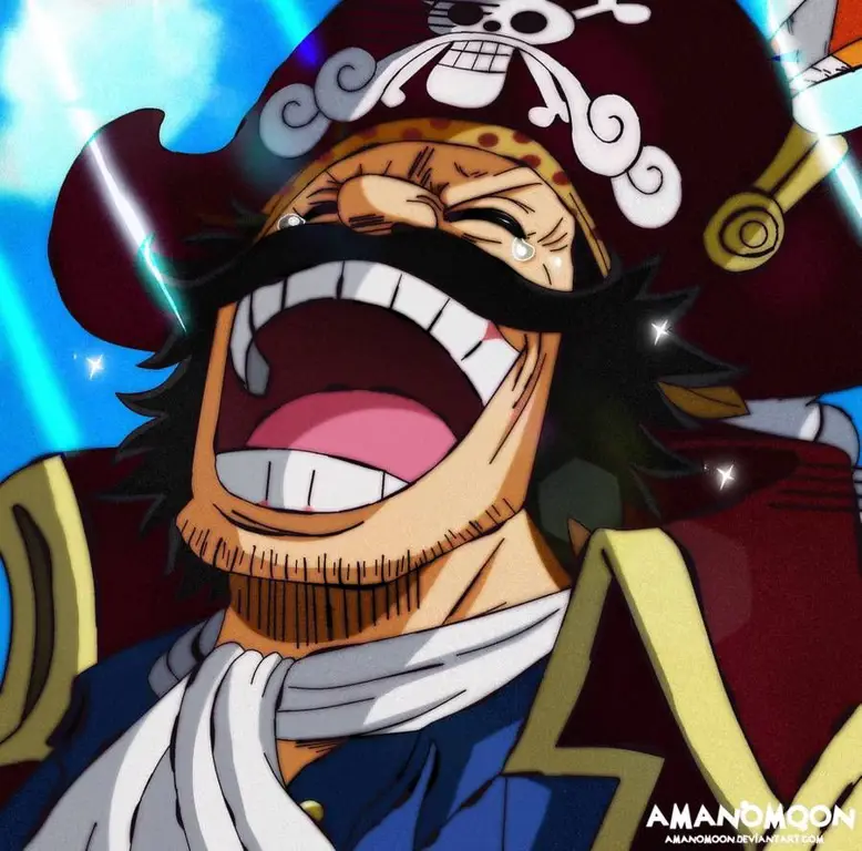 Luffy tertawa dalam anime One Piece