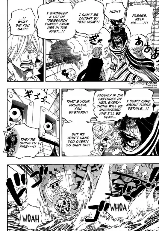 Luffy dalam adegan One Piece episode 730