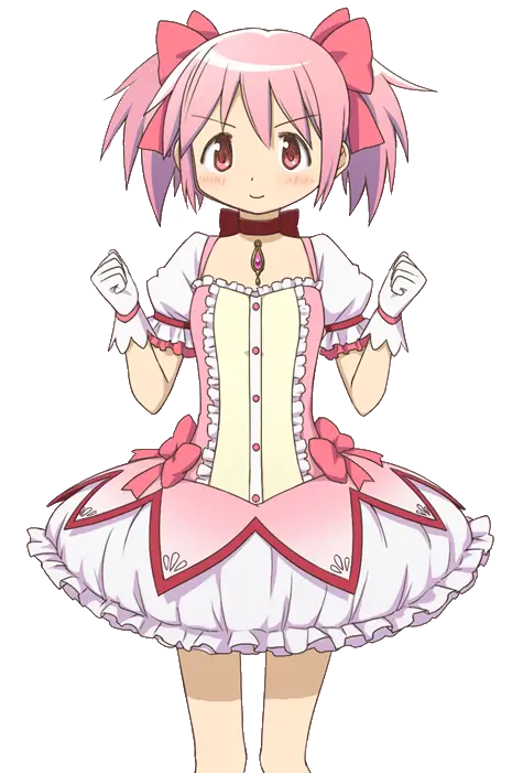 Ilustrasi Madoka Kaname dari anime Puella Magi Madoka Magica