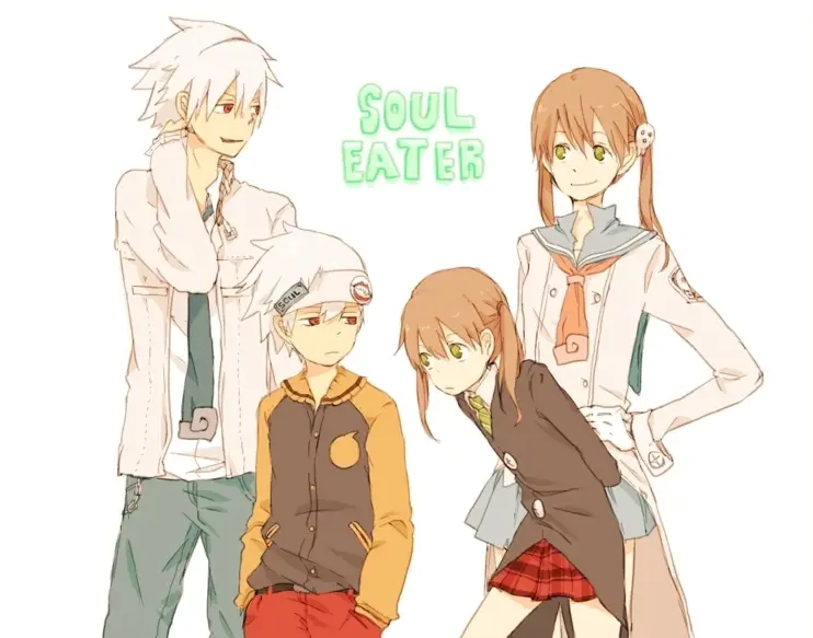 Maka dan Soul, dua karakter utama dalam Soul Eater