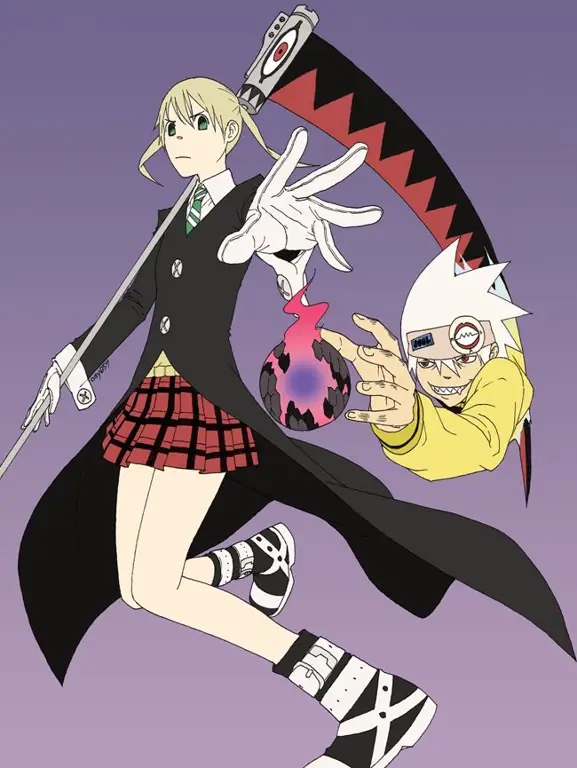 Gambar Maka dan Soul dari anime Soul Eater