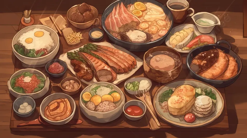 Berbagai macam makanan anime yang menggugah selera