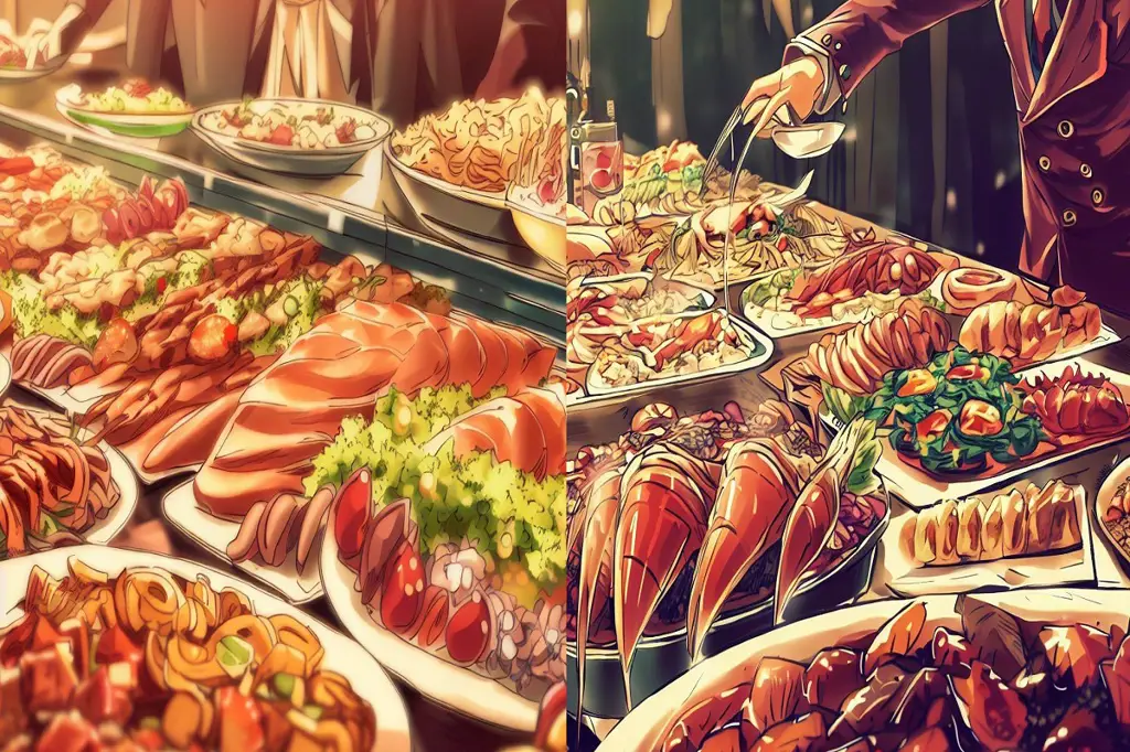 Gambar berbagai makanan yang sering muncul di anime