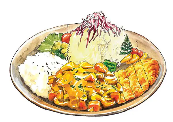 Ilustrasi makanan dalam anime