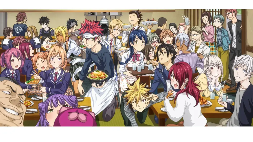 Berbagai macam hidangan dalam Shokugeki no Soma