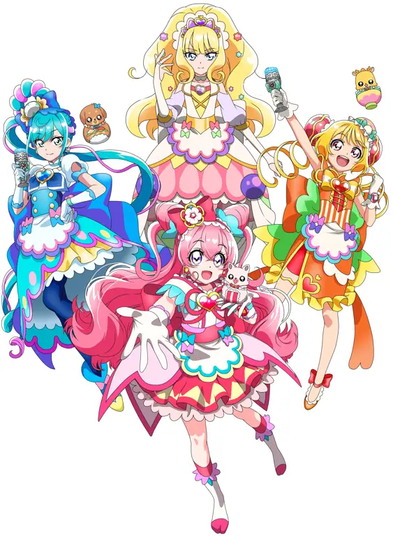 Aneka makanan lezat dalam Kemono Pretty Cure