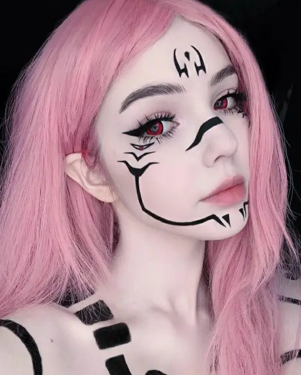 Tutorial makeup cosplay anime girl.