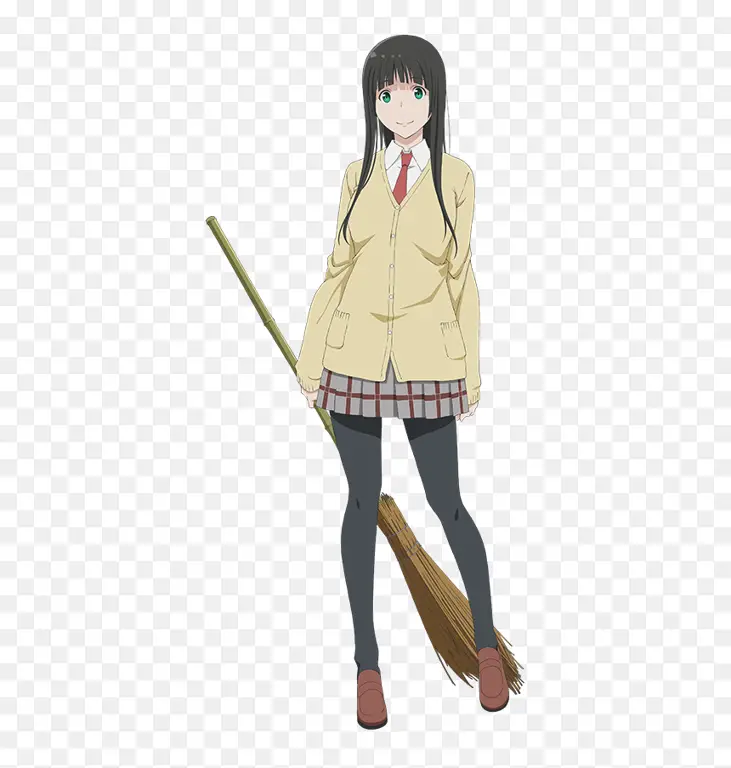 Karakter utama Makoto Kowata dalam anime Flying Witch