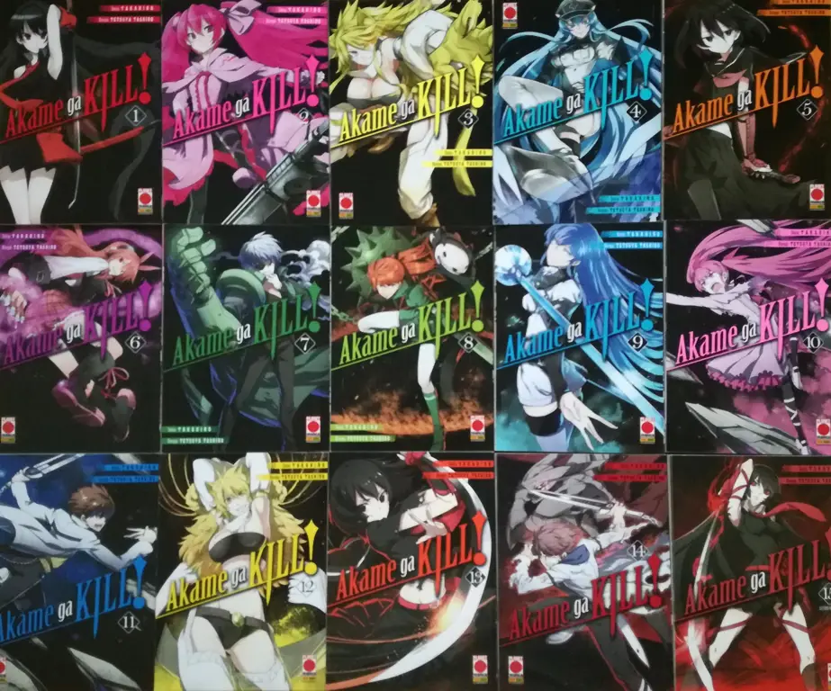 Sampul manga Akame ga Kill