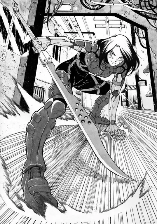 Gambar manga Alita Battle Angel