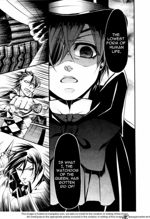 Gambar sampul manga Black Butler.