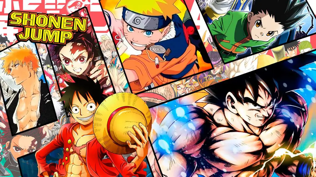 Manga-manga shounen terkenal Gambar sampul beberapa manga shounen populer