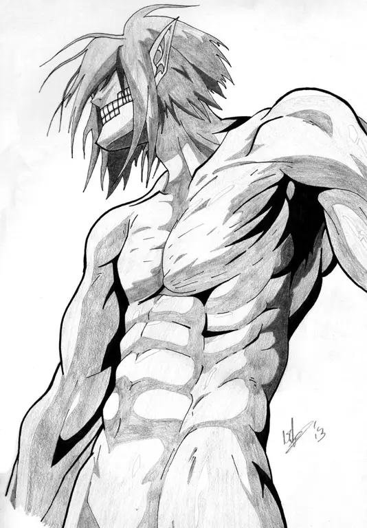 Gambar manga Shingeki no Kyojin