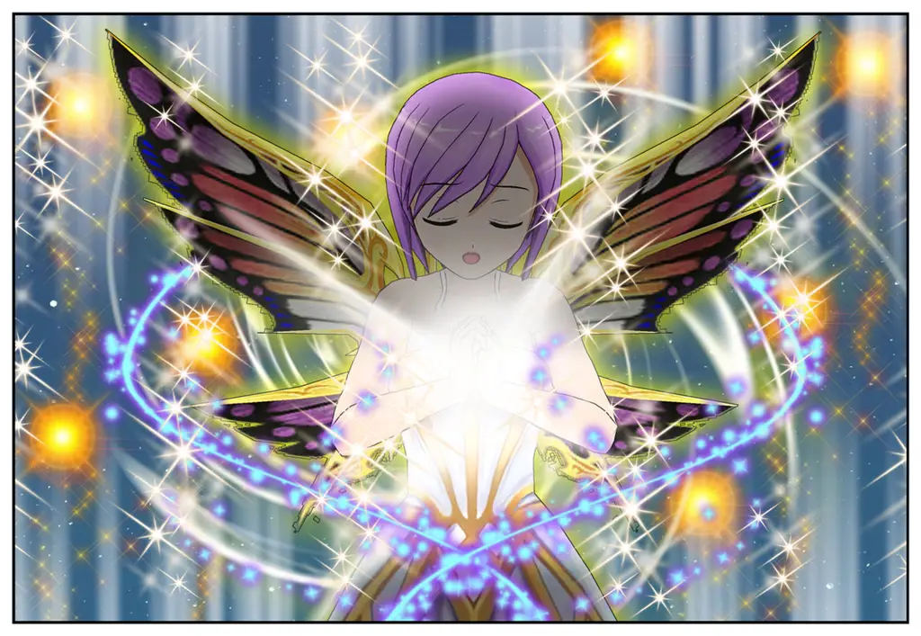 Mantra sihir yang spektakuler Gambar mantra sihir anime