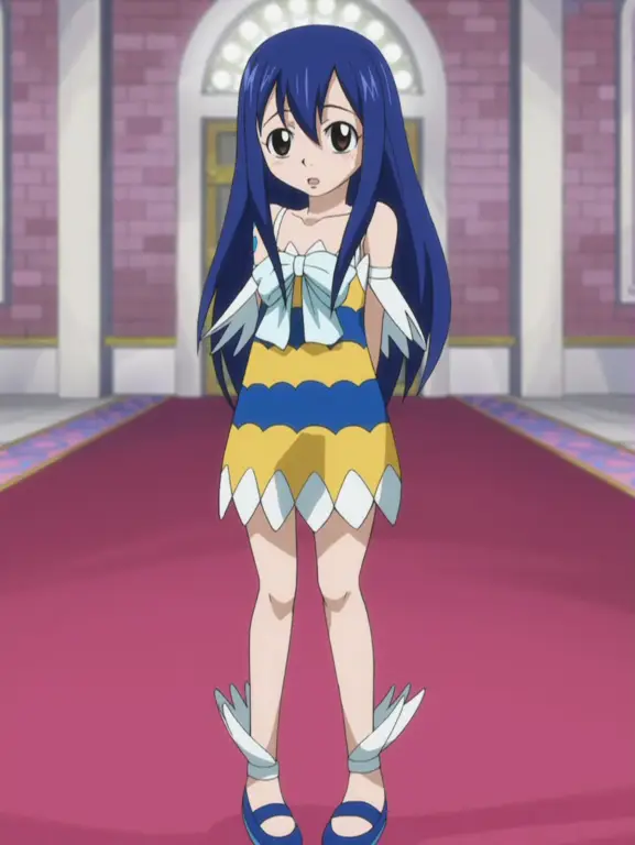 Gambar Wendy Marvell muda di Fairy Tail