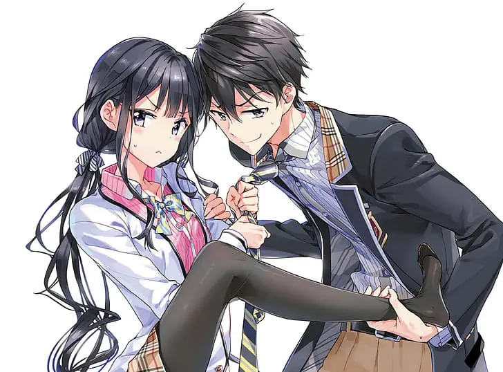 Masamune Makabe dan Aki Adagaki, karakter utama dalam anime Masamune-kun no Revenge