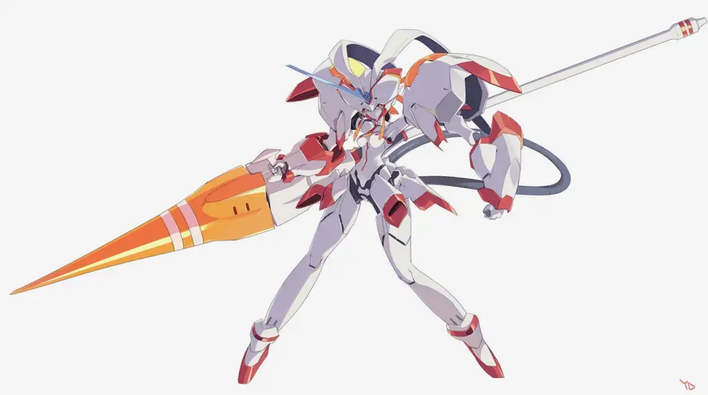 Gambar mecha Franxx dalam anime Darling in the Franxx