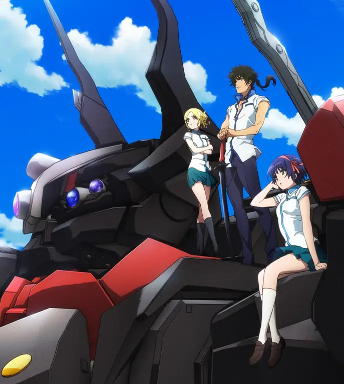 Ilustrasi mecha dari anime Kuromukuro