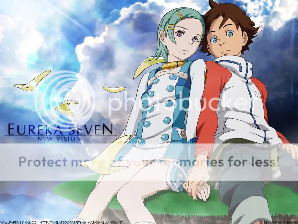 Ilustrasi mecha dari anime Eureka Seven