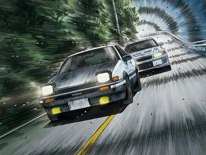 Jalan pegunungan yang menjadi medan balap di Initial D Second Stage