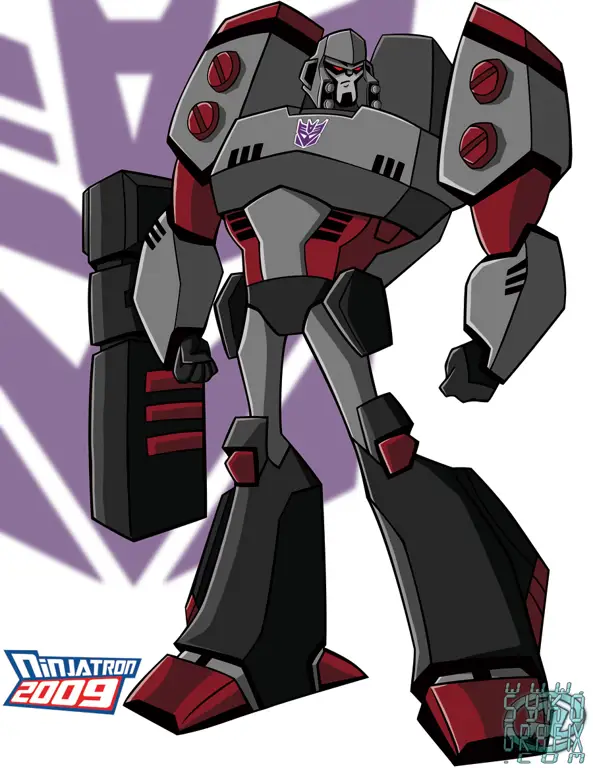 Desain Megatron dalam Transformers Animated