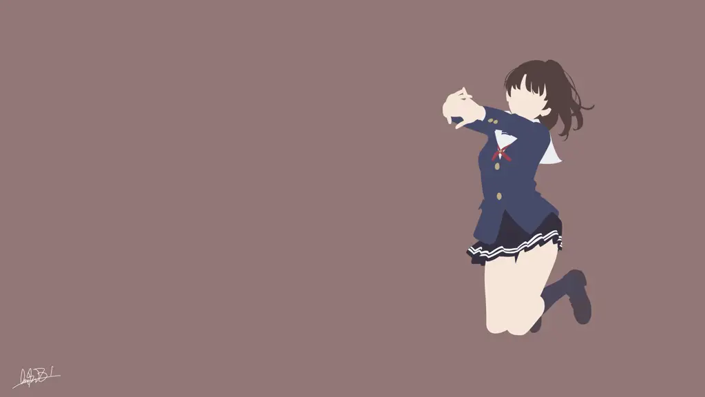 Ilustrasi Megumi Kato dari Saekano