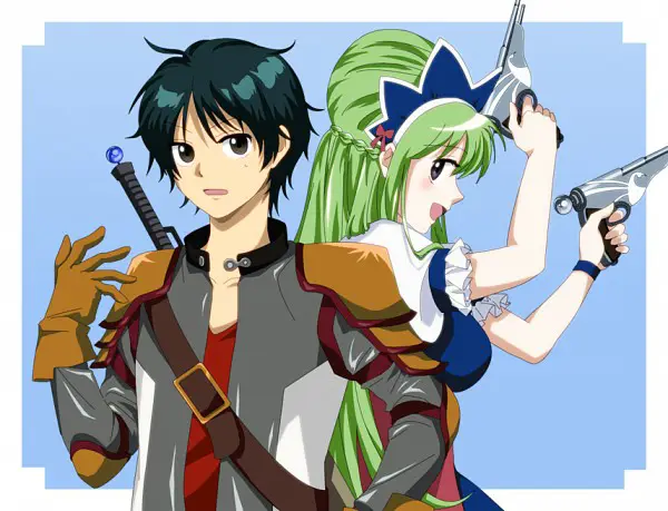 Cuplikan gameplay Ixion Saga yang menunjukkan proses dimension transfer