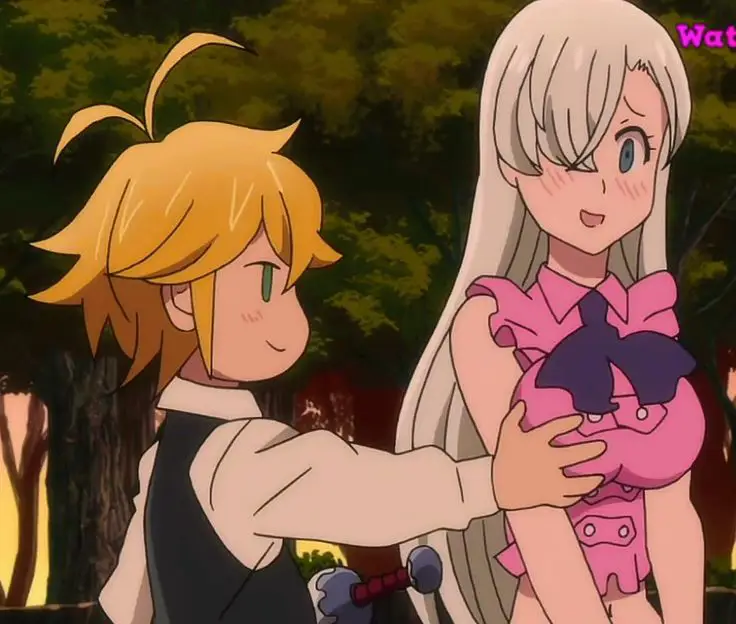 Meliodas dan Elizabeth Gambar Meliodas dan Elizabeth dari Nanatsu no Taizai