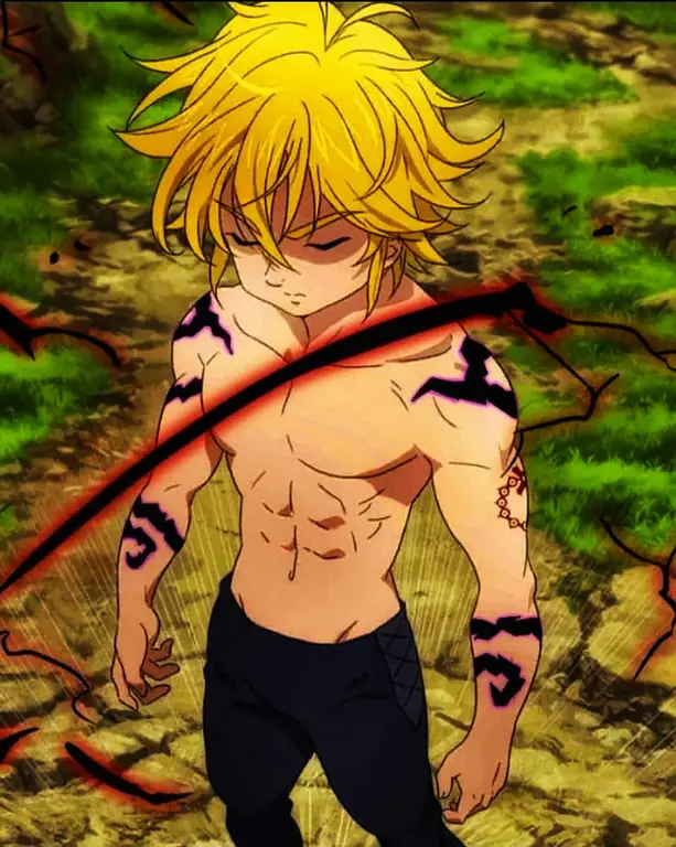 Gambar Meliodas, tokoh utama Nanatsu no Taizai