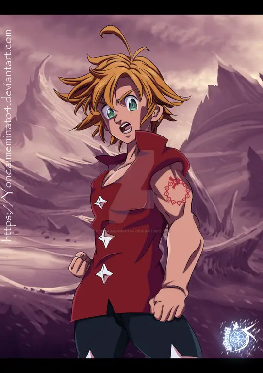 Gambar Meliodas, karakter utama Nanatsu no Taizai