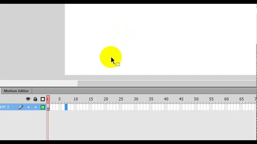 Gambar ilustrasi Timeline dan Layer di Flash CS6