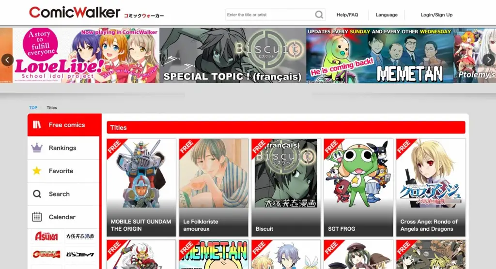 Situs web baca manga yang aman dan legal