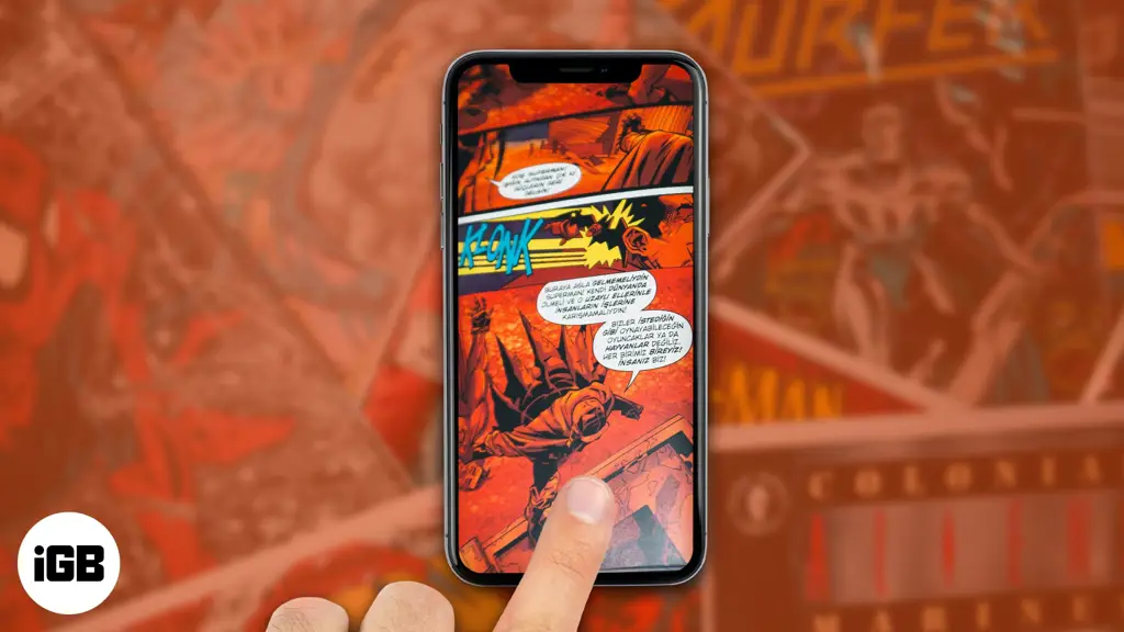 Aplikasi membaca komik di smartphone