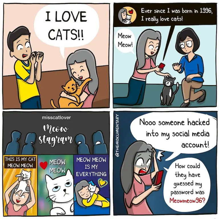 Gambar yang menunjukkan praktik membaca komik online yang aman