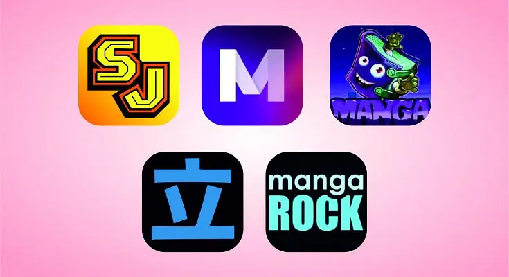 Membaca Manga di Ponsel Seseorang membaca manga di ponselnya
