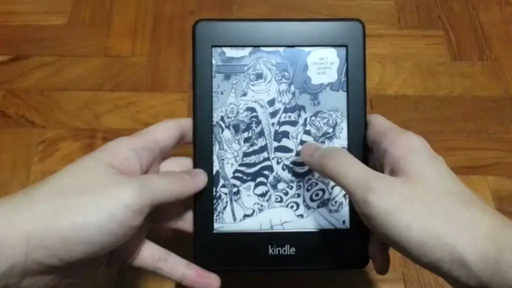 Membaca manga di tablet