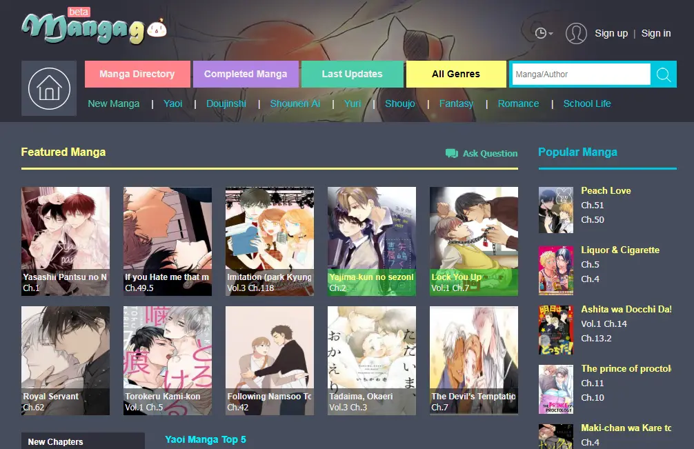 Membaca Manga Secara Online